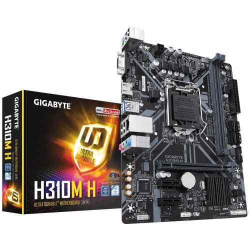 Дънна платка Gigabyte H310M H v2.0/v1.1/v1.0 H310M H 2.0 1.1 1.0 (снимка 1)