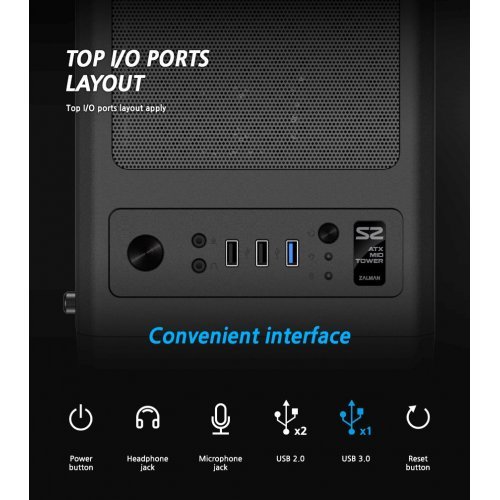 Компютърна кутия Zalman ZM-S2 (снимка 8)