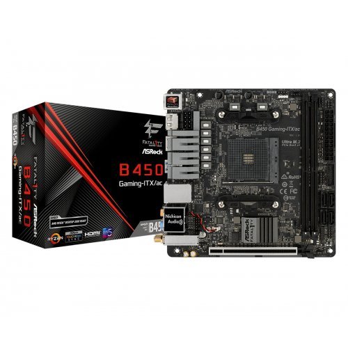Дънна платка ASRock GAMING-ITX B450 GAMING-ITX/AC (снимка 1)