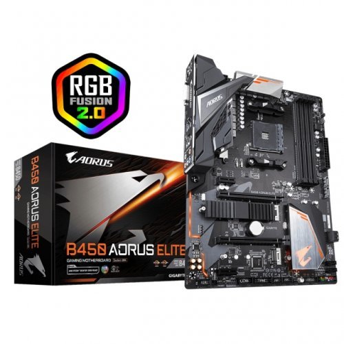 Дънна платка Gigabyte B450 AORUS Elite B450 AORUS ELITE 1.0 (снимка 1)