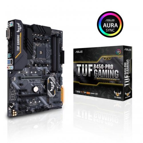 Дънна платка Asus TUF B450-PRO GAMING ASUS-MB-TUF-B450-PRO (снимка 1)