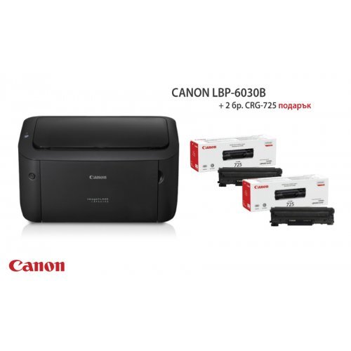 Принтер Canon LBP6030B+ Canon CRG-725 8468B006AA_3484B002AA (снимка 1)