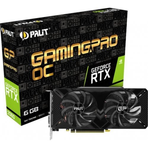 Видео карта Palit GeForce RTX 2060 Gaming Pro OC 6G NE62060T18J9-1062A (снимка 1)