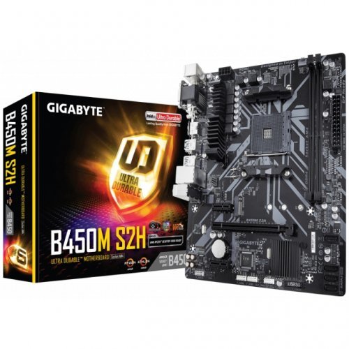 Дънна платка Gigabyte B450M S2H B450M-S2H rev. 1.0 (снимка 1)