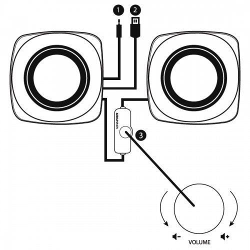 Тонколони за компютър Hama Sonic Mobil 183 HAMA-173131 (снимка 2)