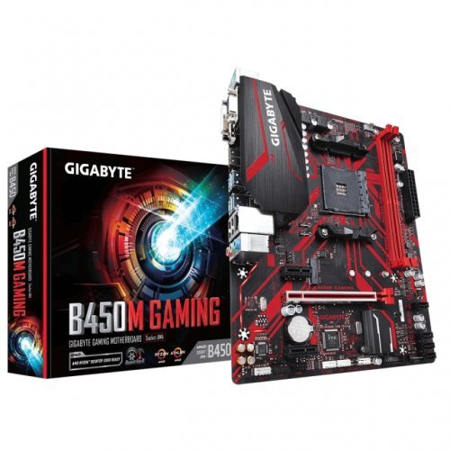 Дънна платка Gigabyte B450M GAMING GA-MB-B450M-GAMING (снимка 1)