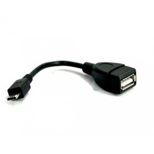 Кабел VCom OTG USB AF / Micro USB Black CU226-0.2m (снимка 1)