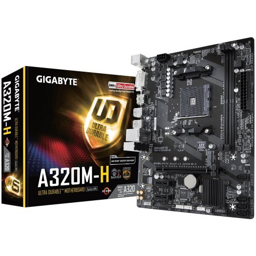 Дънна платка Gigabyte A320M-H 1.1 A320M-H (снимка 1)