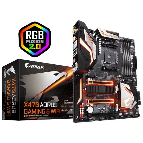 Дънна платка Gigabyte X470 AORUS GAMING 5 WIFI (снимка 1)