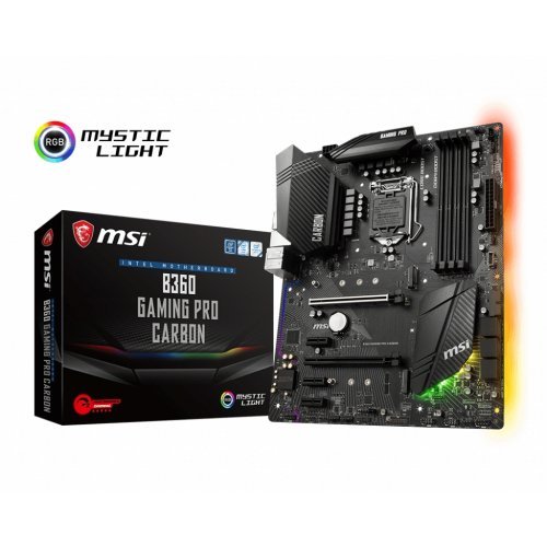 Дънна платка MSI B360 GAMING PRO CARBON (снимка 1)