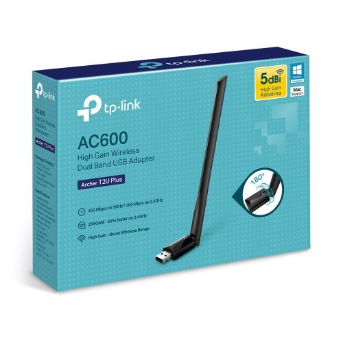 Мрежова карта TP-Link Archer T2U Plus AC600 Archer T2U PLUS (снимка 5)
