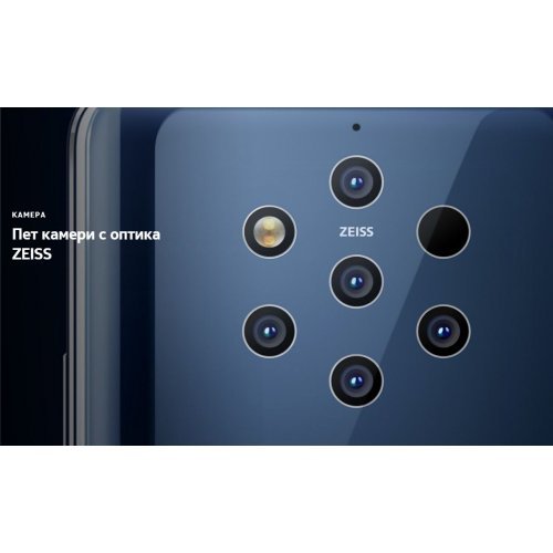 Смартфон Nokia 9 PureView TA-1087 Dual SIM Blue 11AOPLW1A10 (снимка 2)