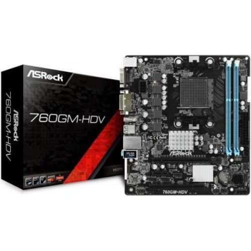 Дънна платка ASRock 760GM-HDV (снимка 1)