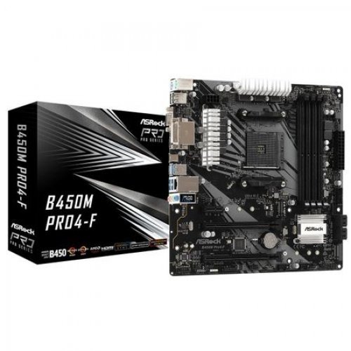 Дънна платка ASRock B450M_PRO4-F (снимка 1)