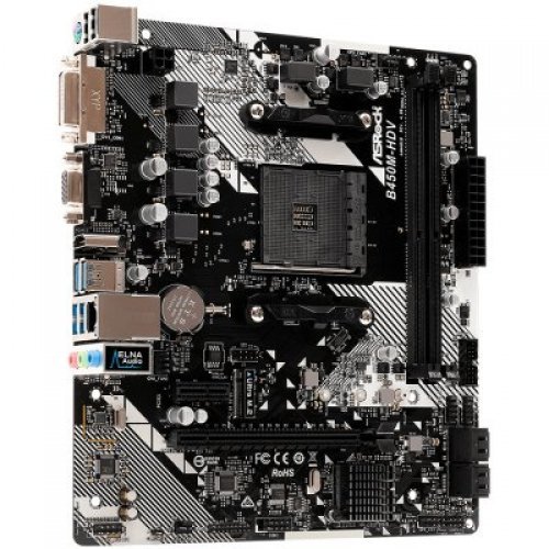 Дънна платка ASRock B450M-HDV_R4.0 (снимка 3)