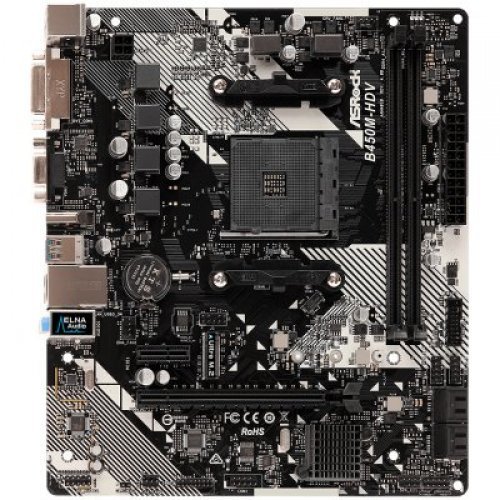 Дънна платка ASRock B450M-HDV_R4.0 (снимка 4)