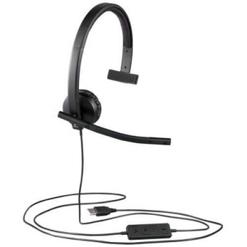 Слушалки Logitech UC Corded Mono USB Headset H570e 981-000571 (снимка 1)