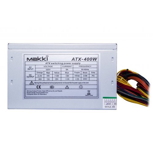 Захранващ блок Makki ATX-400W MAKKI-ATX400-120 (снимка 2)