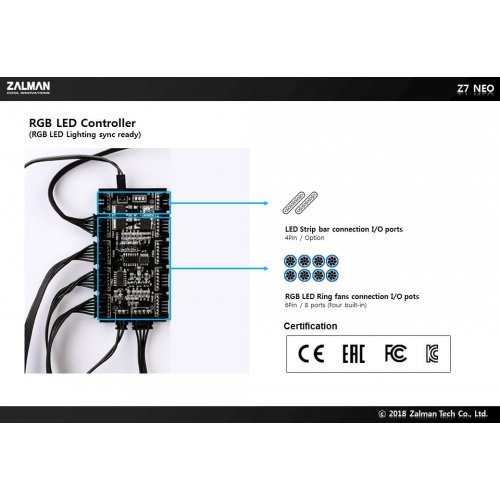 Компютърна кутия Zalman Z7 NEO ZM-Z7-NEO (снимка 8)