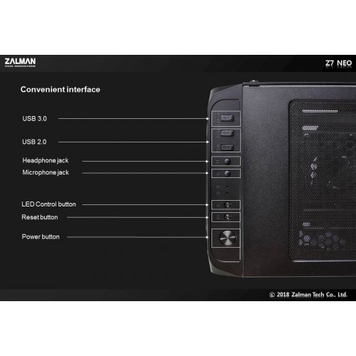 Компютърна кутия Zalman Z7 NEO ZM-Z7-NEO (снимка 19)