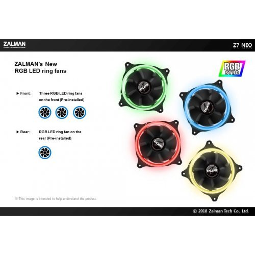 Компютърна кутия Zalman Z7 NEO ZM-Z7-NEO (снимка 23)