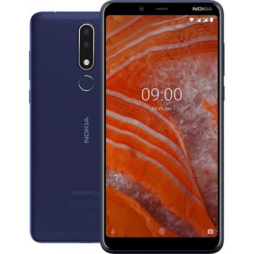 Смартфон Nokia 3.1 Plus 2/16GB Dual SIM Baltic Blue 11ROOD01A02 (снимка 1)