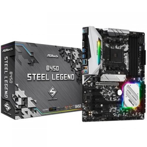 Дънна платка ASRock B450 STEEL LEGEND B450_STEEL_LEGEND (снимка 1)
