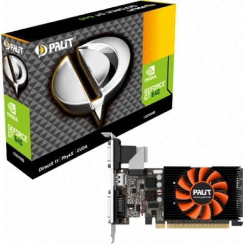 Nvidia Palit Gt 640 1gb Ddr5 64 Bit Pci E 30 Vga Dual Link Dvi Hdmi 14a Dual Slot Cooling 0735