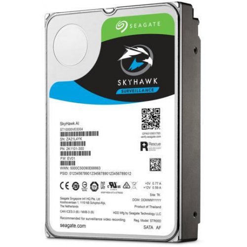 Твърд диск Seagate 12TB, SkyHawk AI Surveillance, ST12000VE0008, 7200rpm, 256MB (снимка 1)