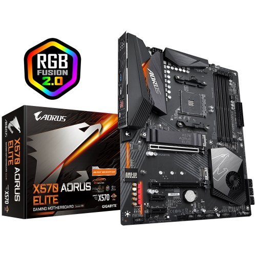 Дънна платка Gigabyte X570 AORUS ELITE X570-AORUS-ELITE (снимка 1)