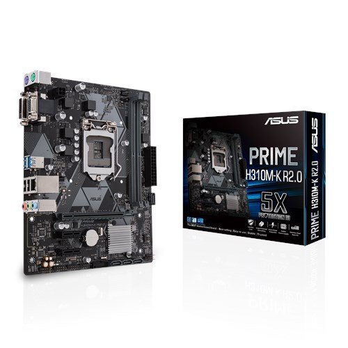 Дънна платка Asus PRIME H310M-K R2.0 90MB0Z30-M0EAY0 (снимка 1)