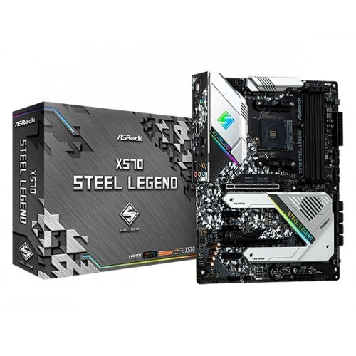 Дънна платка ASRock X570 Steel Legend ASR-MB-X570-STEEL-LEGEND (снимка 1)