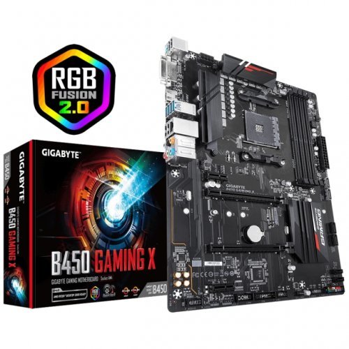Дънна платка Gigabyte B450 Gaming X B450 GAMING X 1.0 (снимка 1)