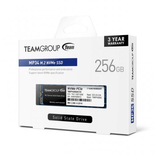 SSD Team Group TM8FP4256G0C101 TEAM-SSD-MP34-256GB (снимка 1)