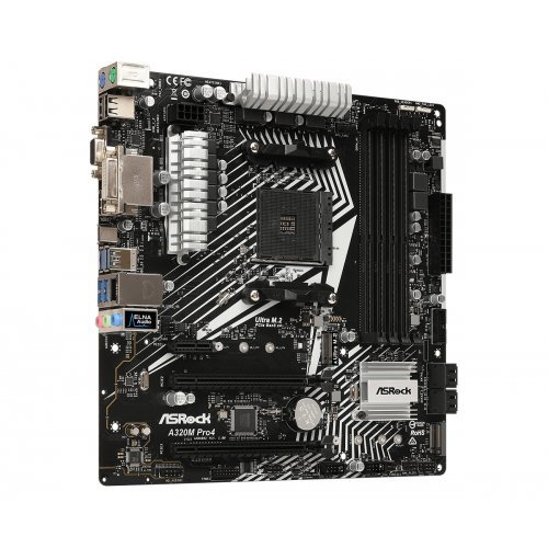 Дънна платка ASRock A320M Pro4 r2.0 A320M_PRO4 r2.0 (снимка 4)