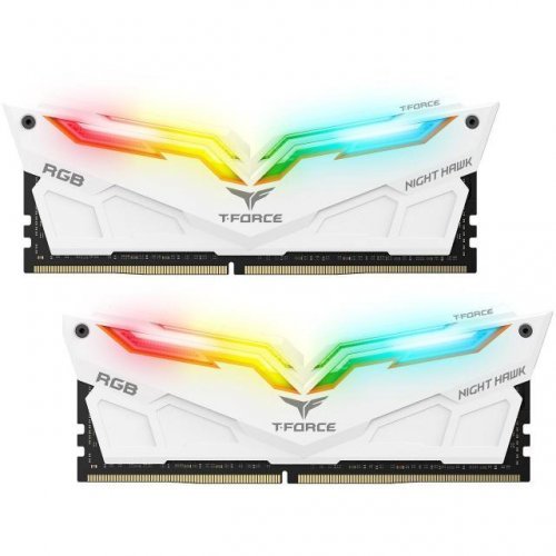 RAM памет Team Group TF2D416G3200HC16CDC01 TEAM-RAM-DDR4-NIGHTHAWK-WHITE-16GB-3200 (снимка 1)