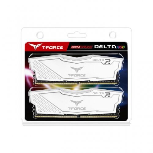 RAM памет Team Group T-Force Delta RGB White TF4D416G3200HC16CDC01 (снимка 2)
