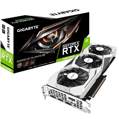 Видео карта Gigabyte GeForce RTX 2060 SUPER GAMING OC 3X WHITE 8G N206SGAMINGOC WHITE-8GD (снимка 1)