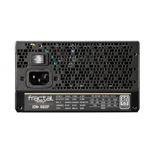 Захранващ блок Fractal Design 660W ION+ PLATINUM FD-PSU-IONP-660P-BK-EU (снимка 3)