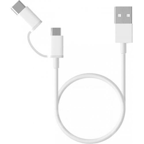Кабел Xiaomi Mi 2-in-1 USB Cable Micro USB to Type C 1m SJV4082TY (снимка 1)