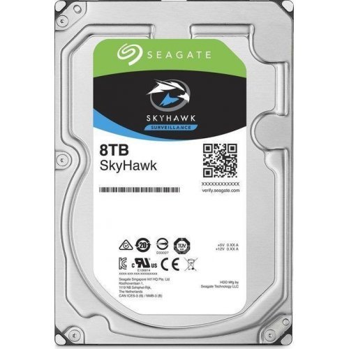 Твърд диск Seagate 8TB, SkyHawk Surveillance, ST8000VX004, 256 MB, 5900 rpm, SATA 3 (снимка 1)