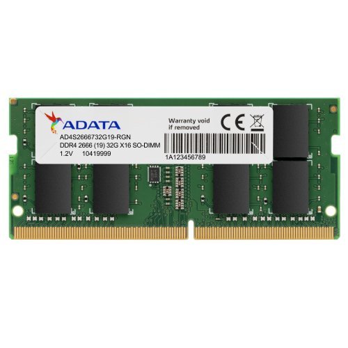 RAM памет DDR4 SODIMM 32GB 2666MHz CL19 1.2V ADATA, JEDEC, 260-pin, CL 19-19-19