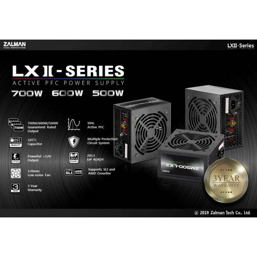 Захранващ блок Zalman APFC ZM500-LXII ZM500-LXII    (снимка 7)