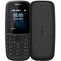 Мобилен телефон Nokia 105 2019 TA-1174 Dual SIM BLACK  16KIGB01A07