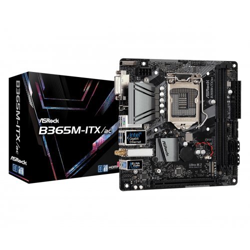 Дънна платка ASRock B365M-ITX/AC (снимка 1)