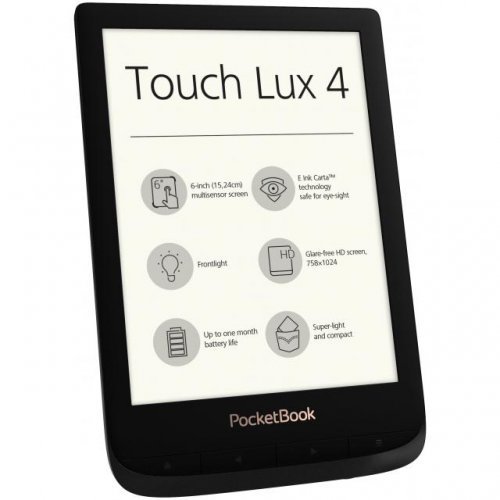 Електронна книга Pocketbook Touch Lux 4 PB627 POCKET-BOOK-PB627-BLACK (снимка 1)