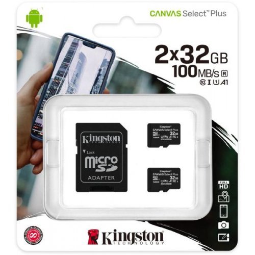 Флаш карта Kingston SDCS2/32GB-2P1A KIN-SDCS2-32GB-2P1A (снимка 1)