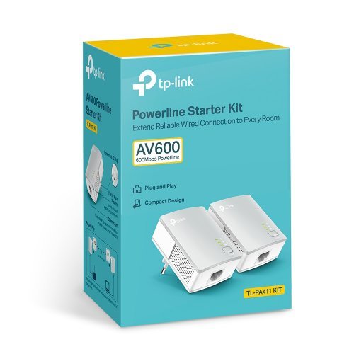 Powerline адаптер TP-Link AV600 Kit TL-PA411 KIT (снимка 2)
