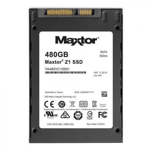 SSD Seagate 480GB, Maxtor Z1, 2.5" SATA3, Read/Write: up to 540/425 MB/s, 2.5" x 7 mm (снимка 1)