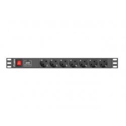 Разклонител Lanberg PDU-07F-0200-BK